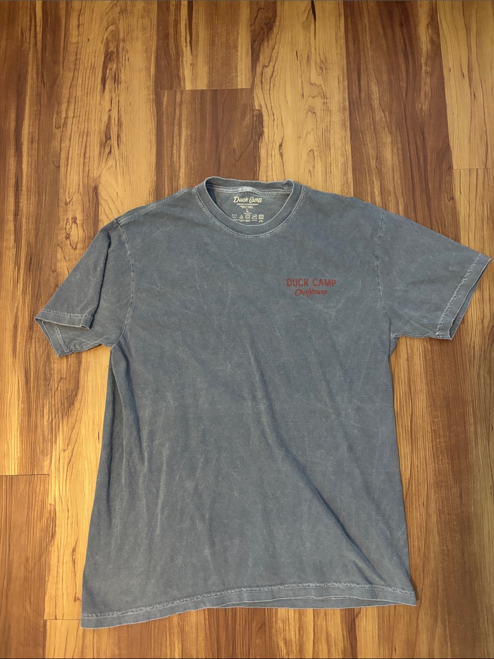 Duck Camp Outfitters Washed Blue Short-Sleeve Crew Tee